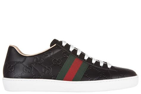 scarpe nere di gucci|gucci sneakers for women.